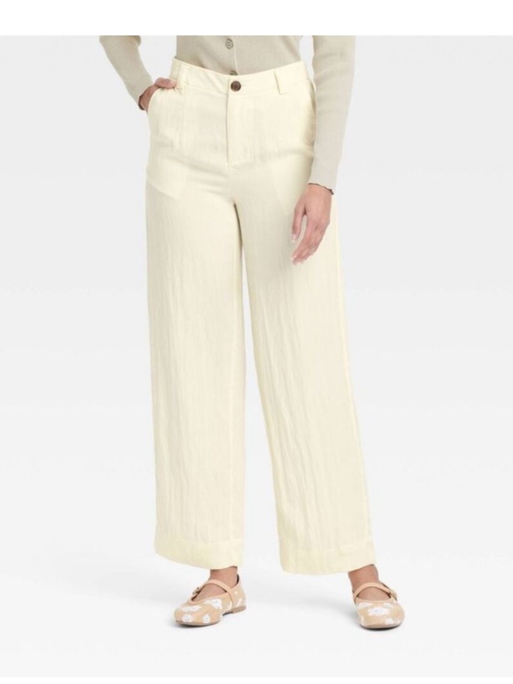 A New Day - Women's High-Rise Straight Trousers - A New Day